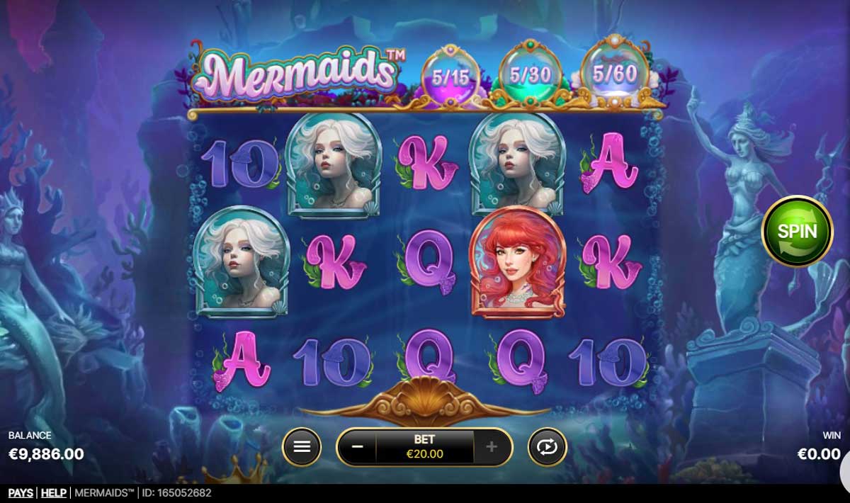 Mermaids slot machine game